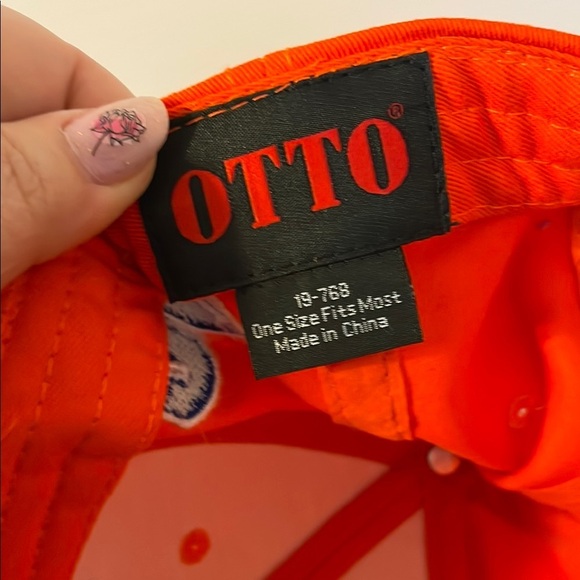 Nascar Otto Tide Pods Racing #20 Cap America Orange Adjustable Hat Cap Embroider - Picture 5 of 12